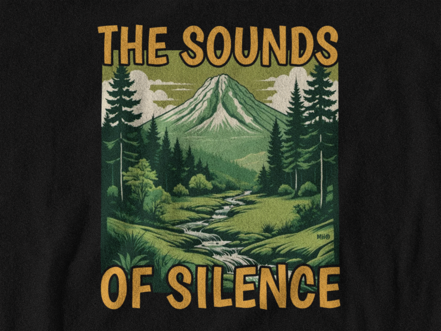 The Sounds of Silence Nature-Inspired T-Shirt | Front