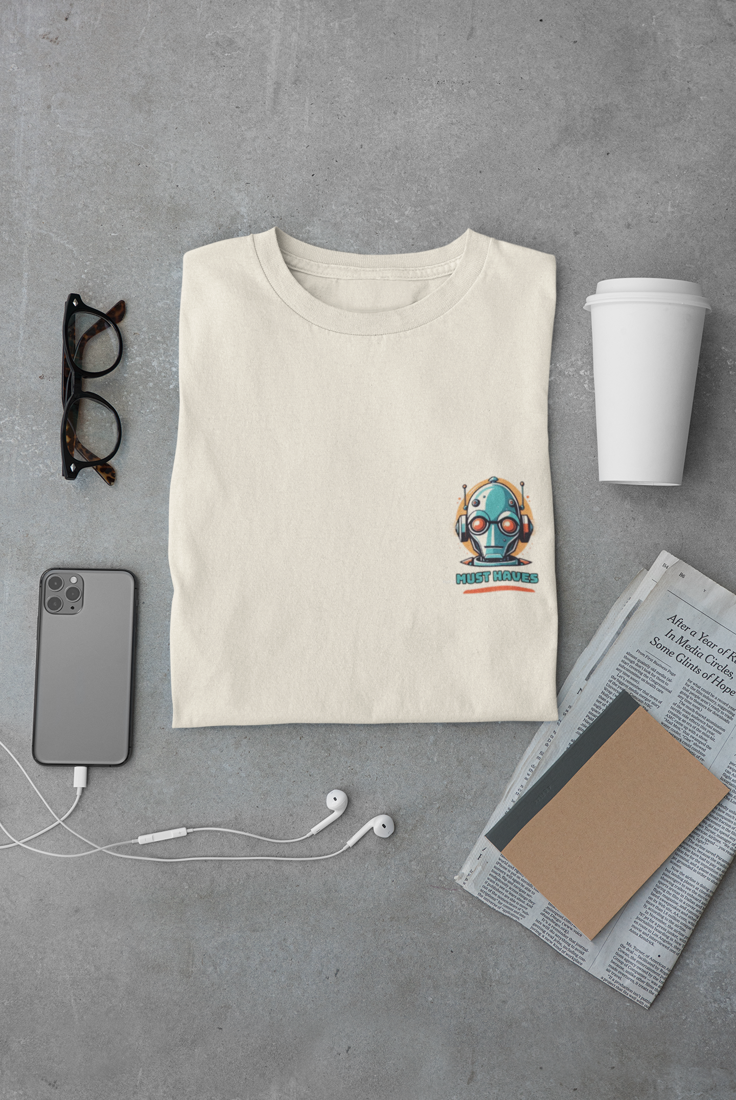Must Haves - Signature Classic Robot Softstyle T-Shirt