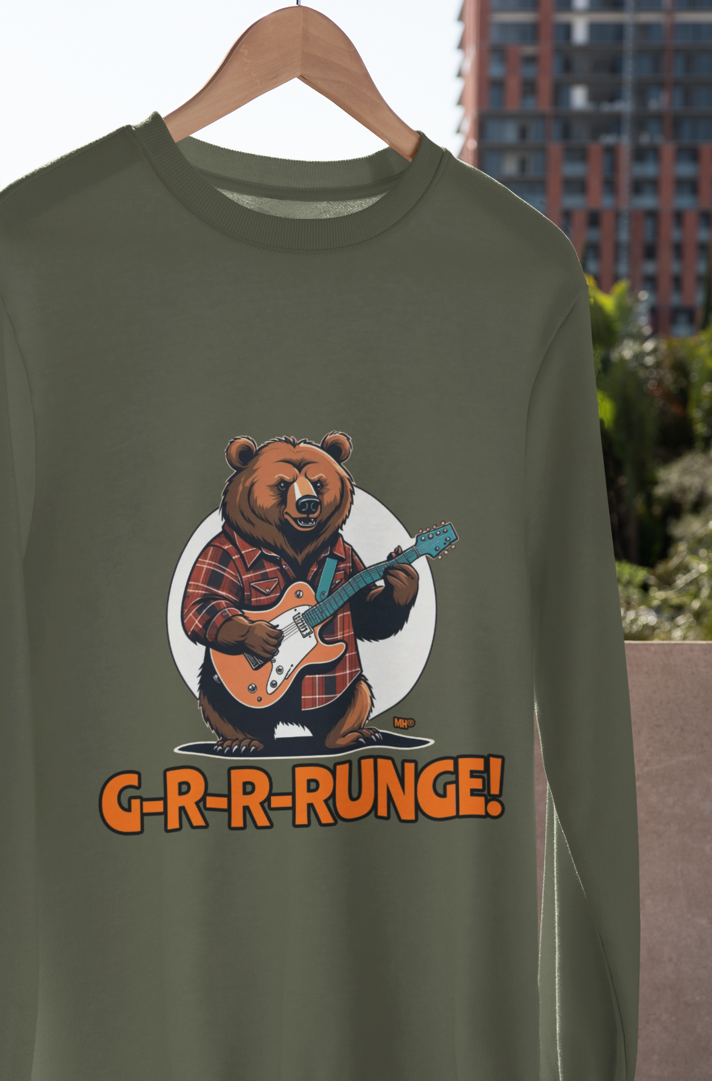 G-R-R-RUNGE Bear Graphic Sweatshirt | Hanger