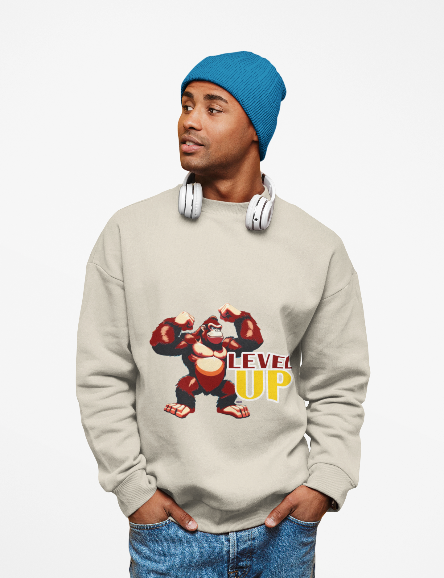 Level Up Sweatshirt | Headphones