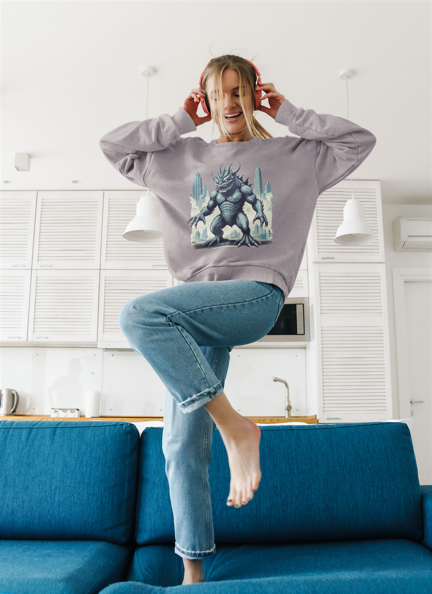 Monster Kaiju Graphic Sweatshirt | Sofa