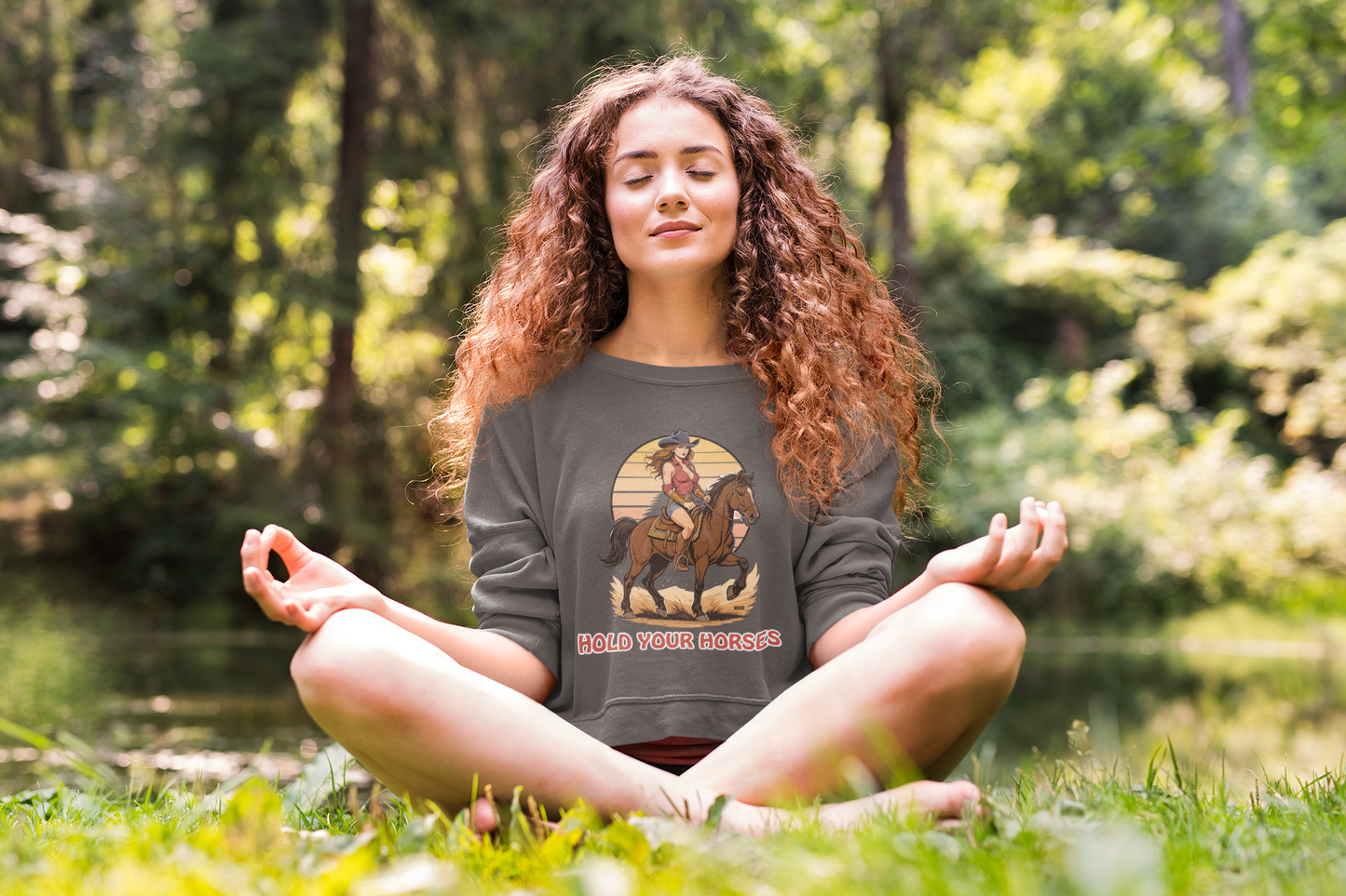 Hold Your Horses Sweatshirt | Yoga