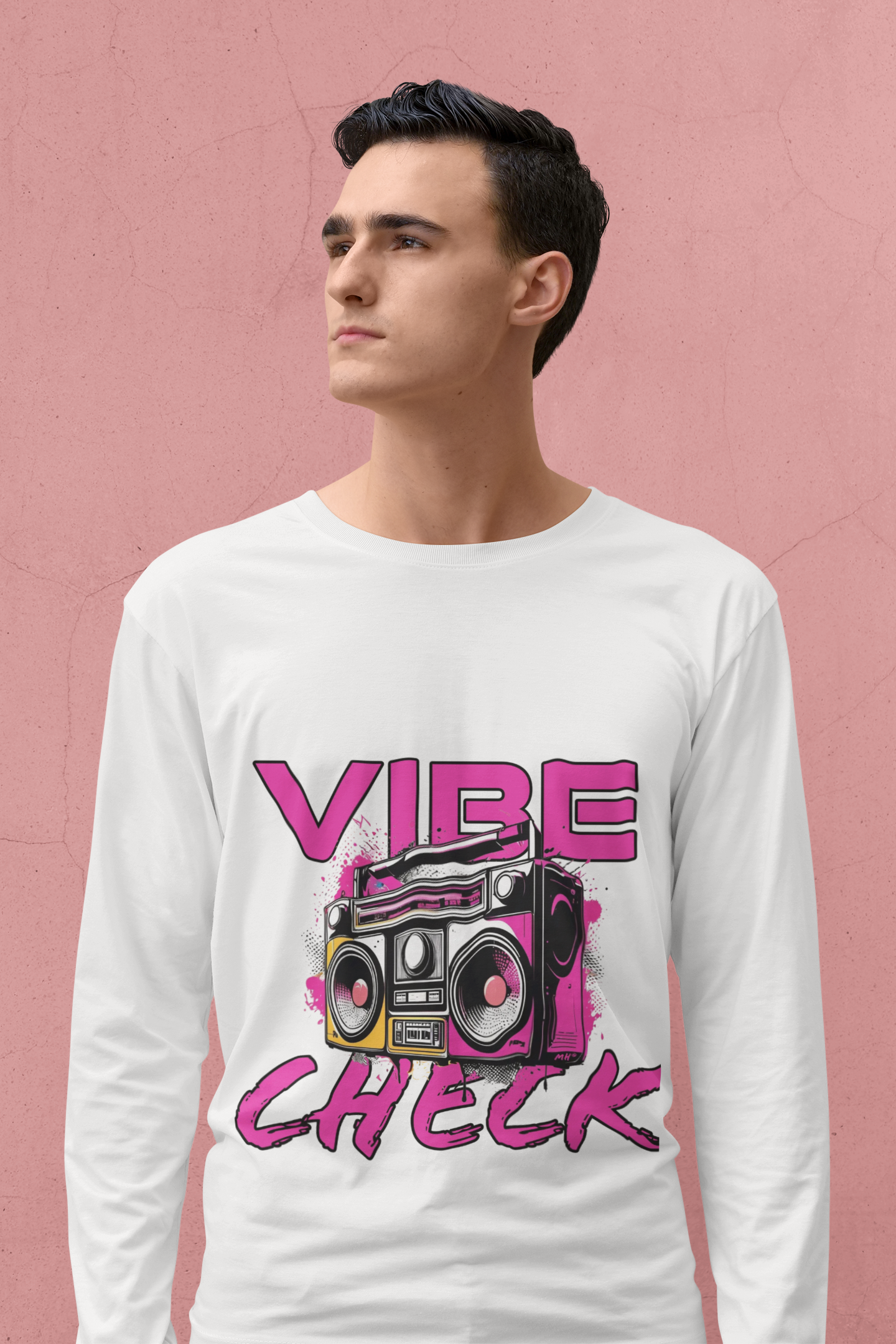 Vibe Check - Long Sleeve Tee | Pink