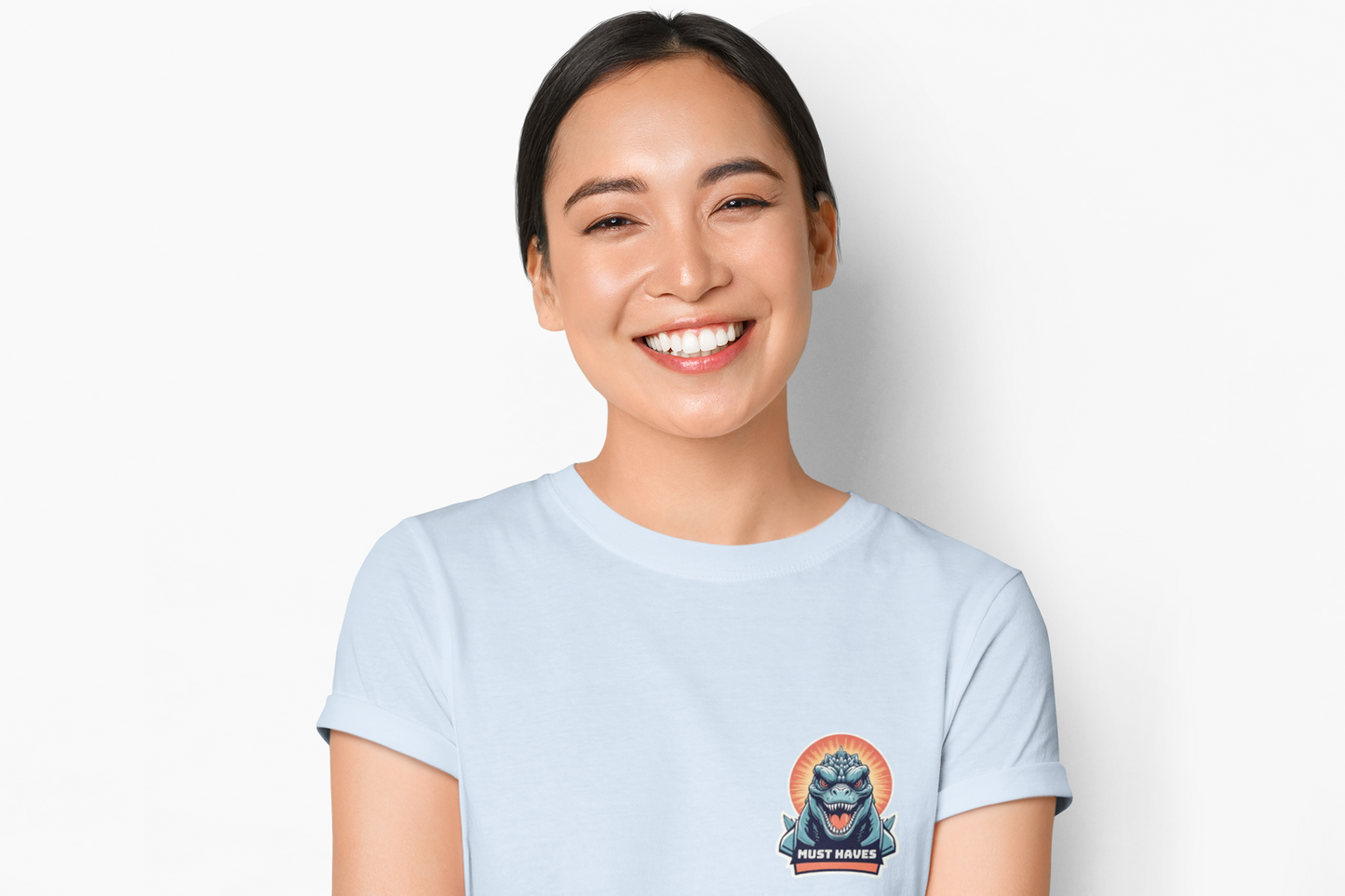 Must Haves - Signature Classic Monster - Softstyle T-Shirt | Happy Light Blue