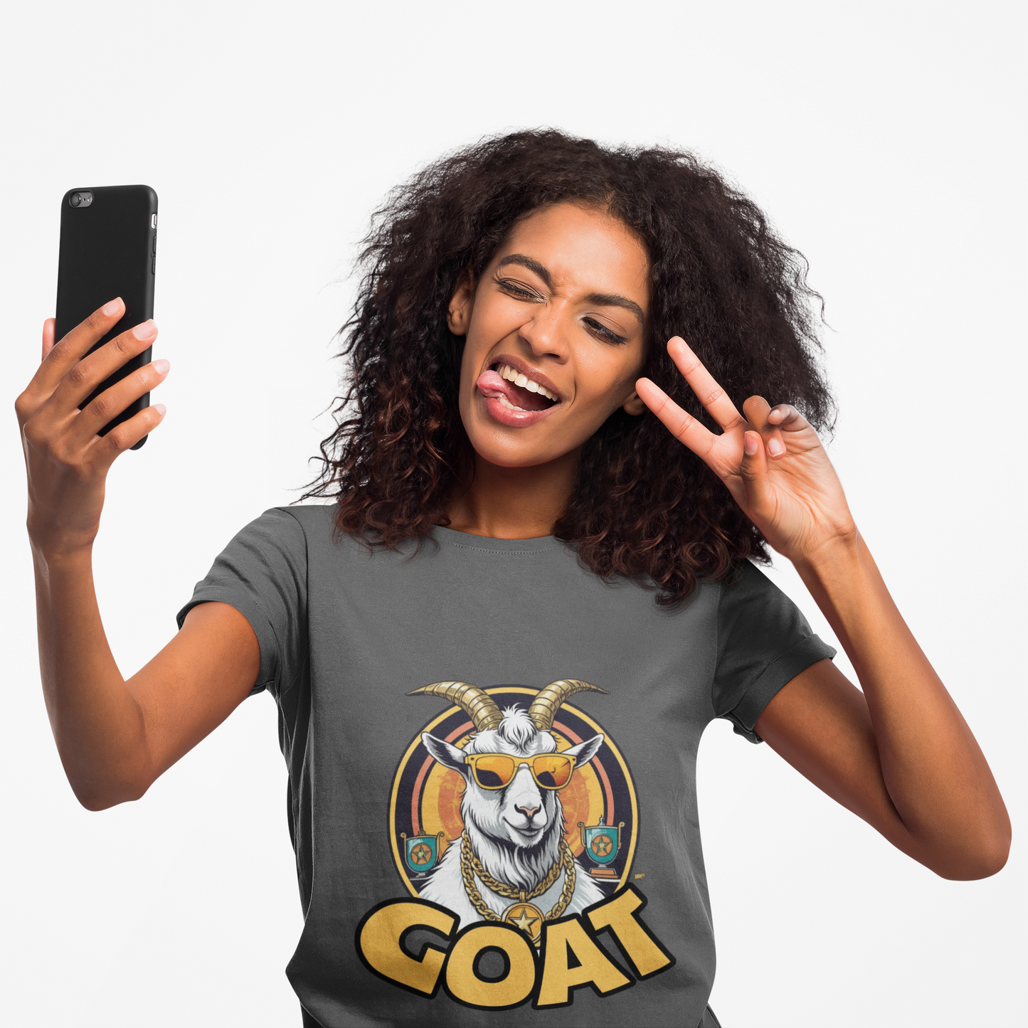 GOAT Unisex Softstyle T-Shirt | Selfie
