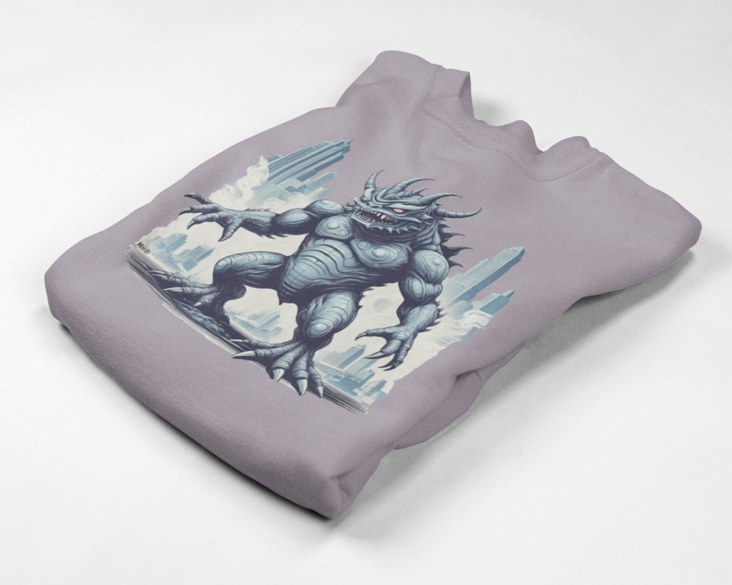 Monster Kaiju Graphic Sweatshirt | Folded