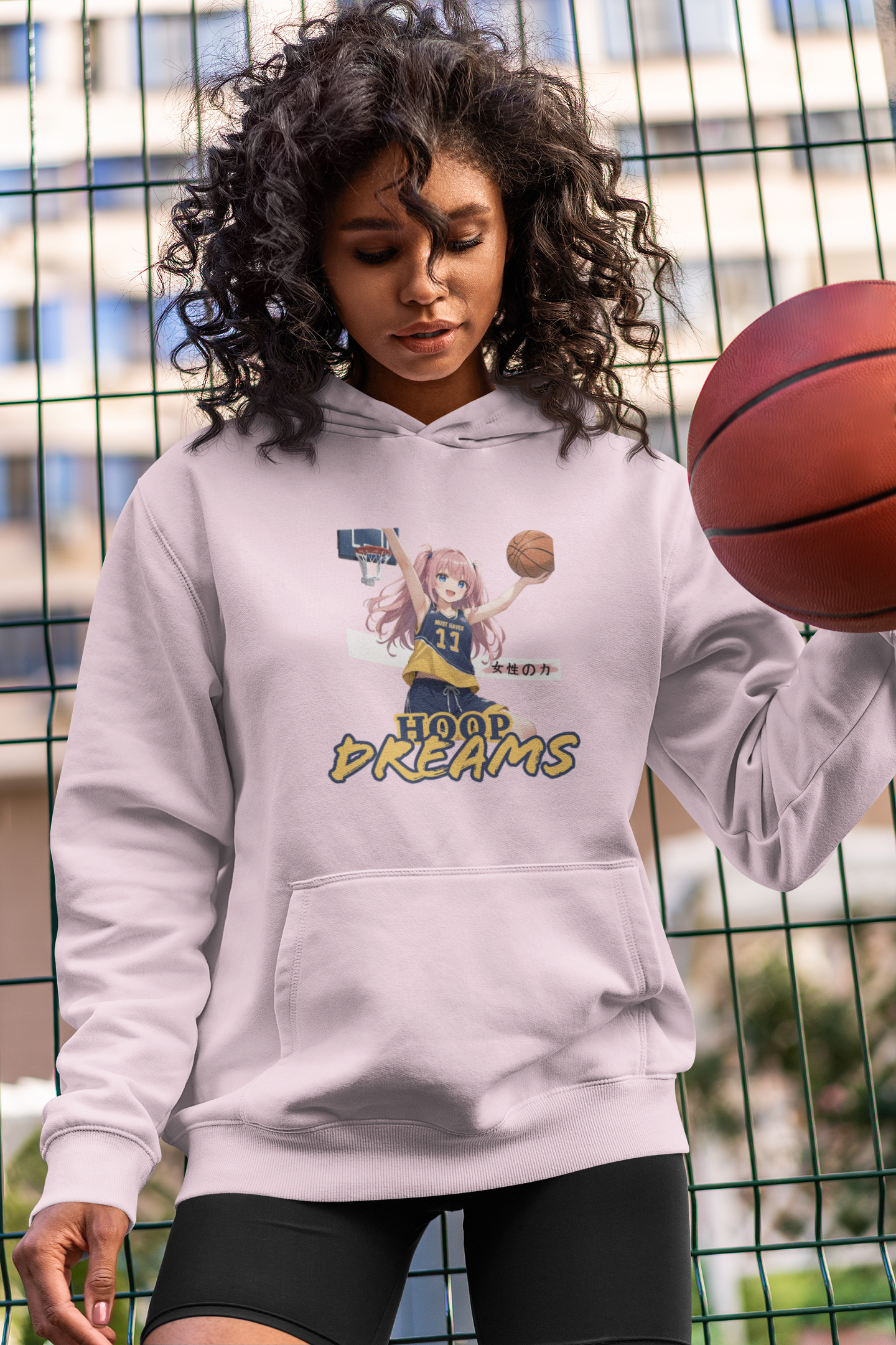 Hoop Dreams Anime - Unisex Midweight Fleece Hoodie
