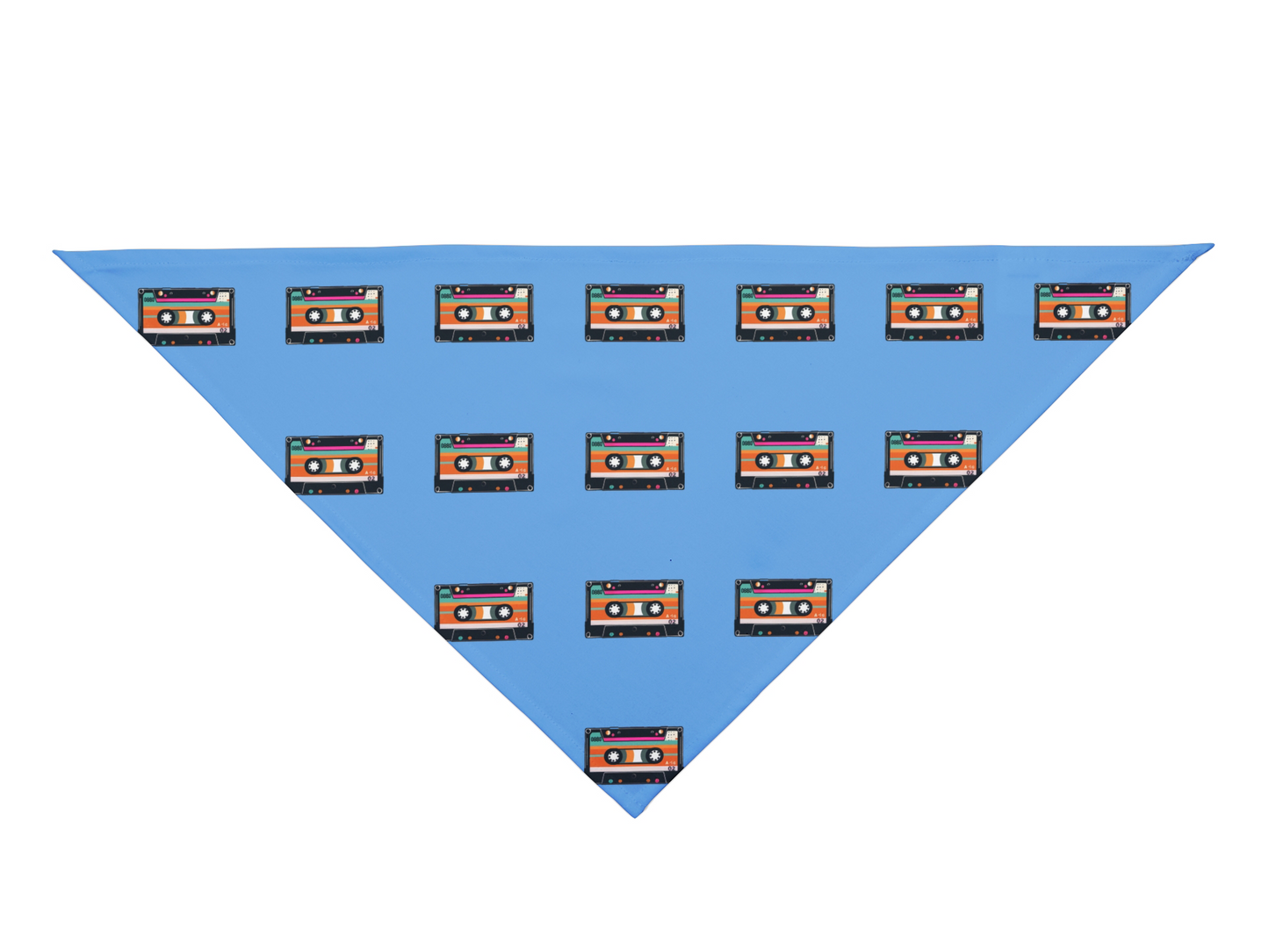 Retro Mix Tape Pet Bandana | Front