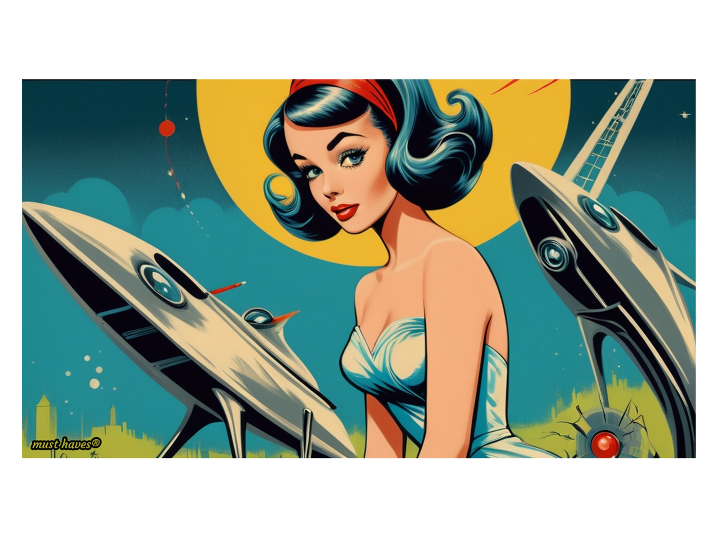 Retro Sci-Fi Art Print #1