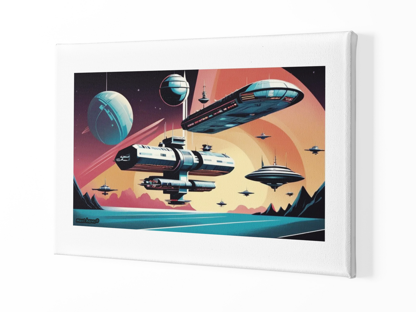 Cosmic Space Adventure Art Print #1