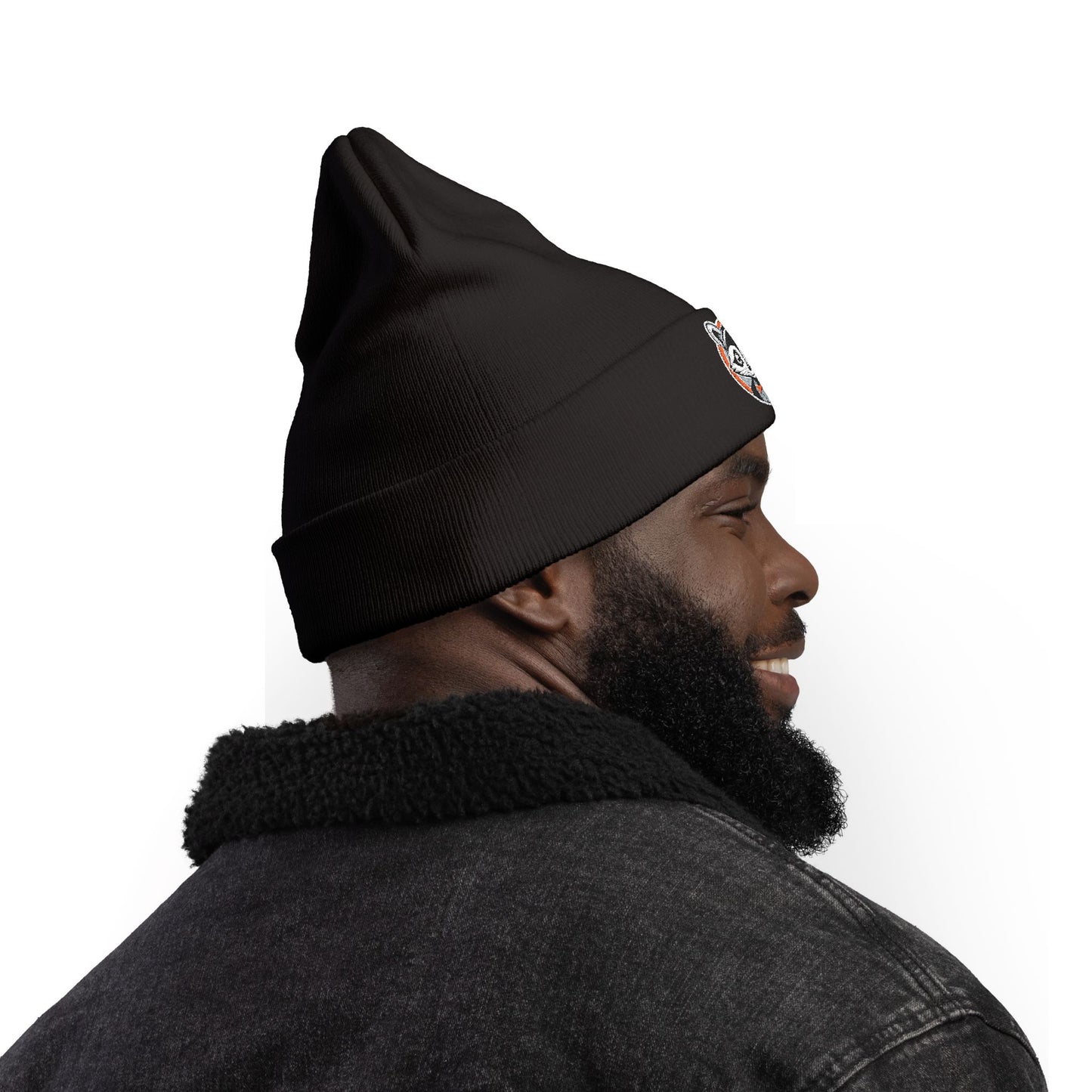 Fancy Raccoon Knit Beanie | Black Style 4