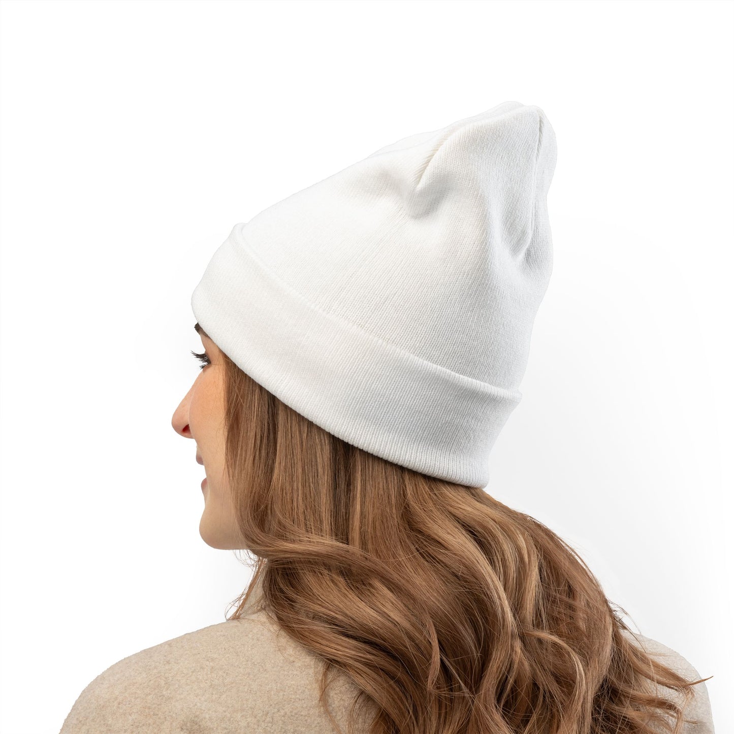 Yeti Knit Beanie | White Back
