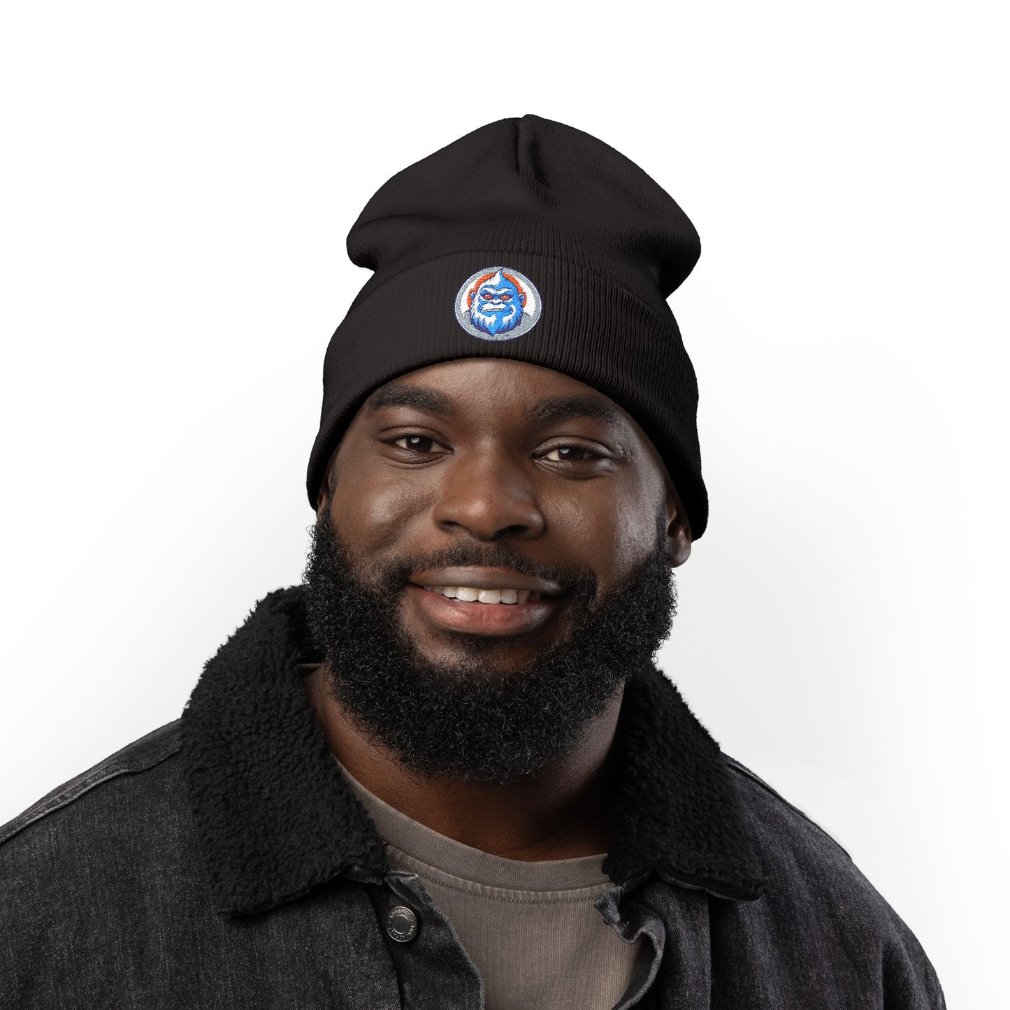 Yeti Knit Beanie | Black Front