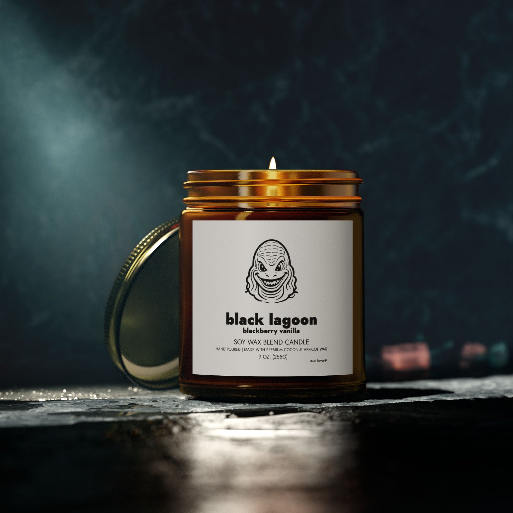 Black Lagoon Candle (9 oz) | Amber Art