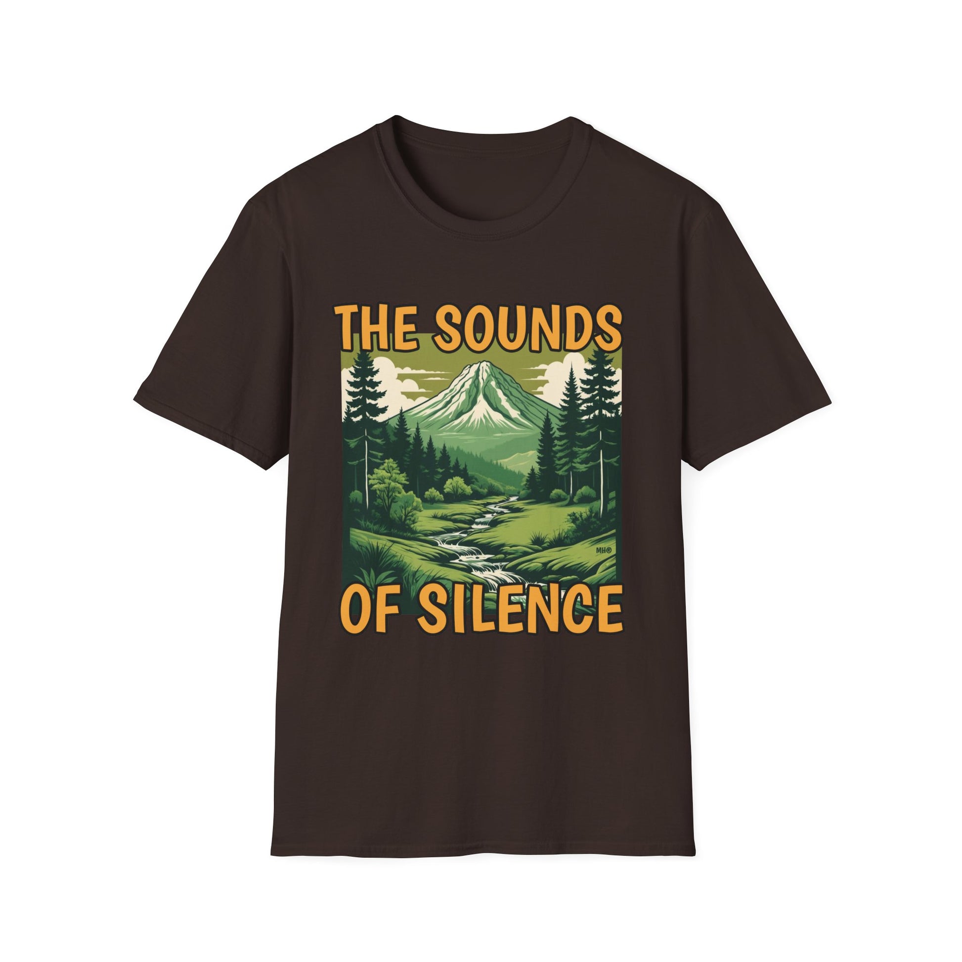 The Sounds of Silence Nature-Inspired T-Shirt | Dark Chocolate