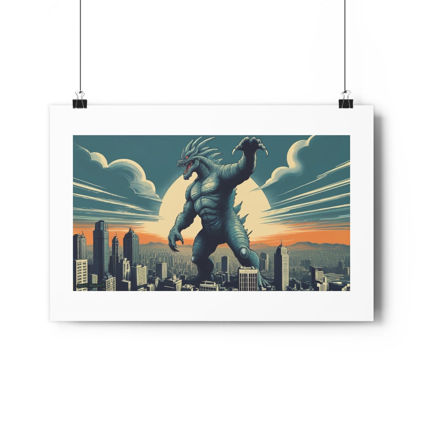 Retro Monster Art Print #1