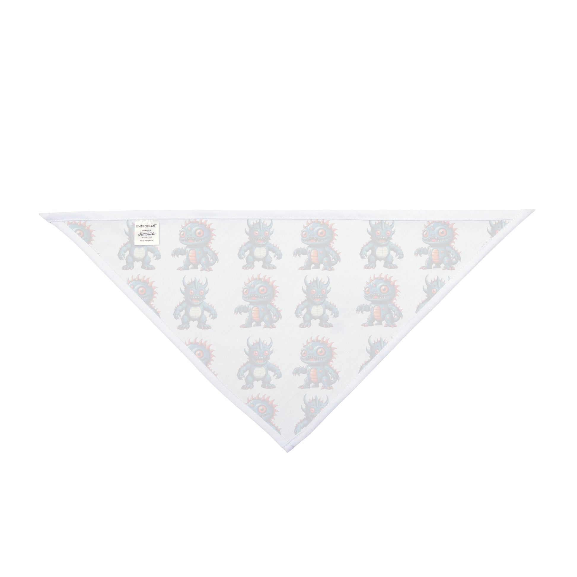 Retro Mini Kaiju Monsters - Pet Bandana | Back
