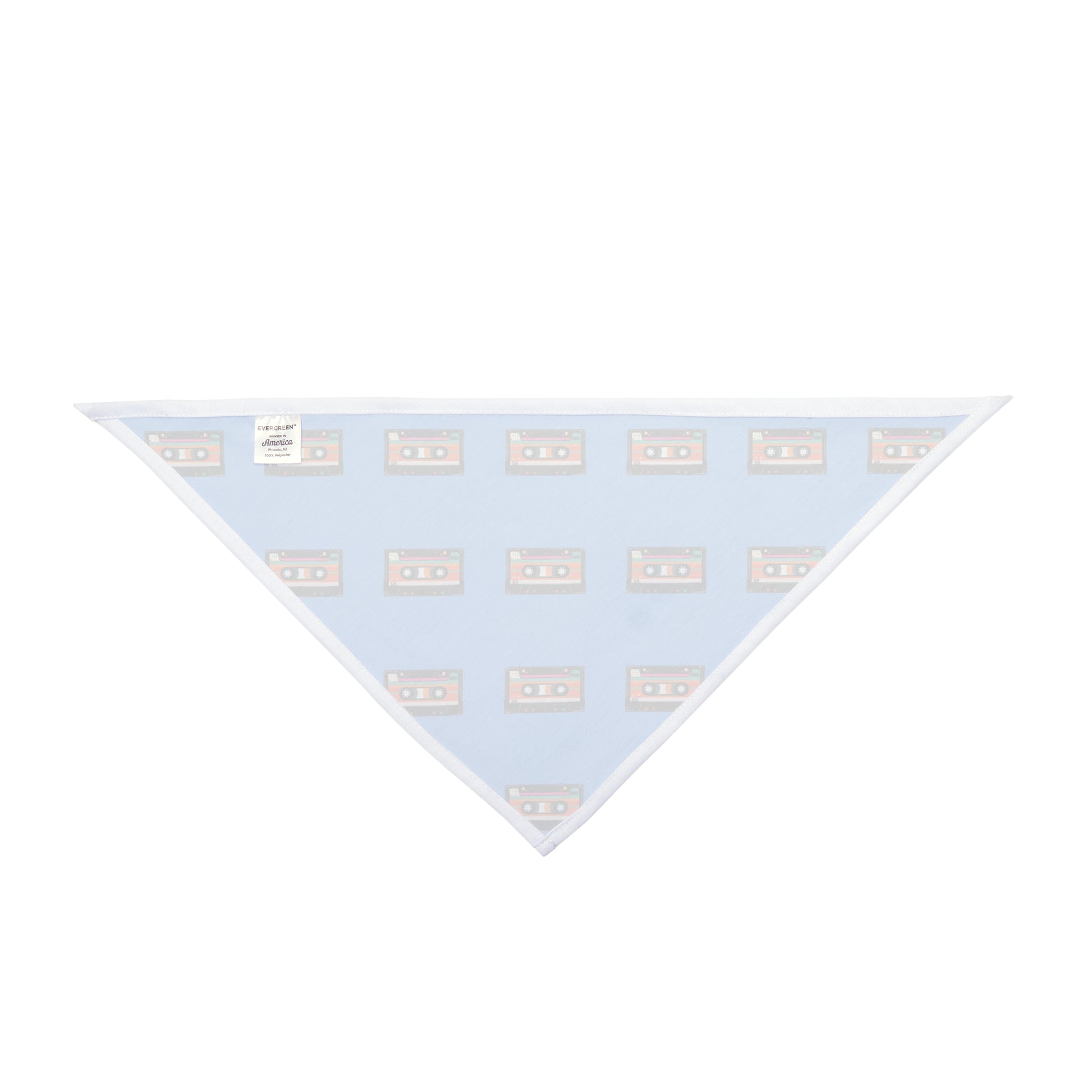 Retro Mix Tape Pet Bandana | Back