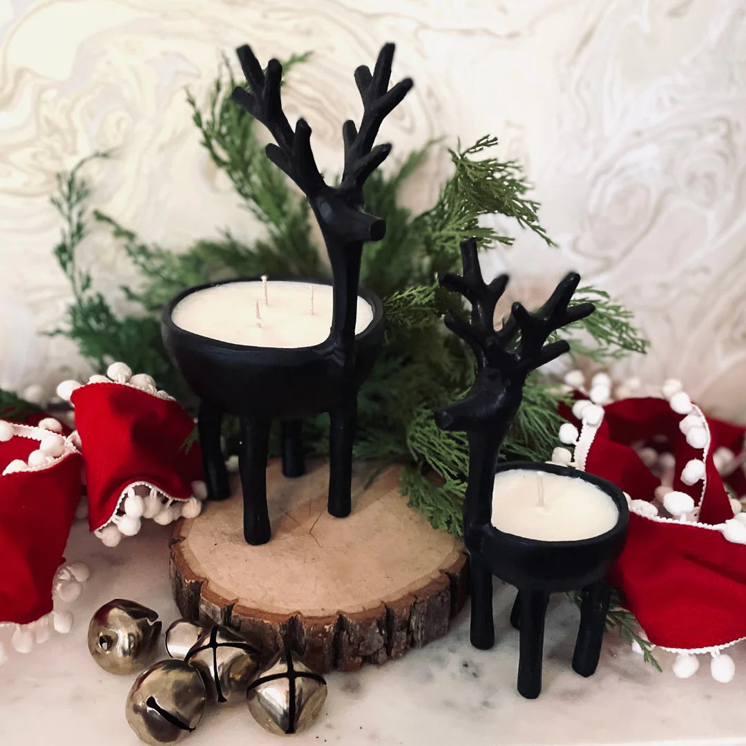 Must Haves - On Dasher On Dancer Candle Set - Woodland Chateau