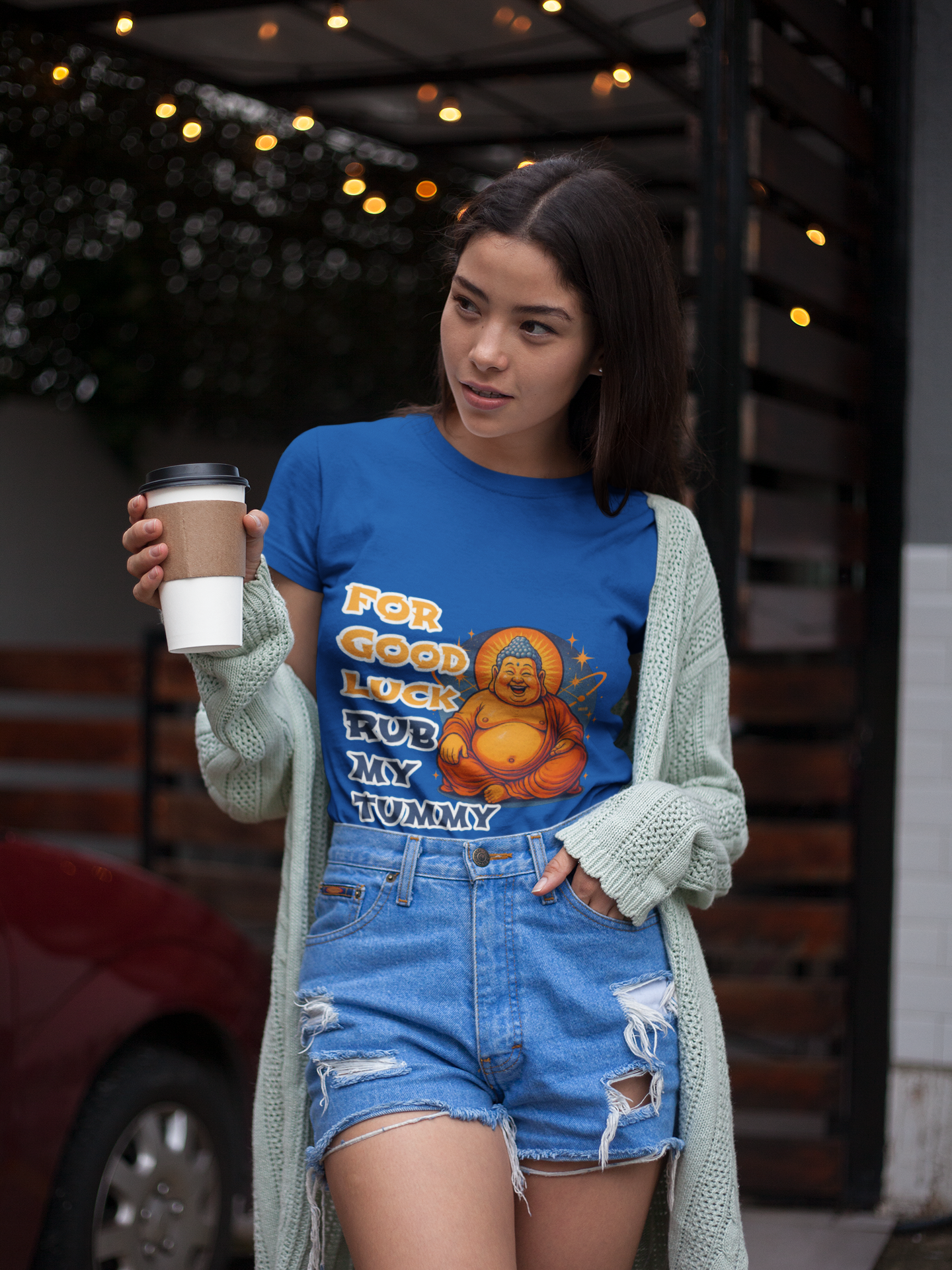 For Good Luck Rub My Tummy - Unisex Softstyle T-Shirt