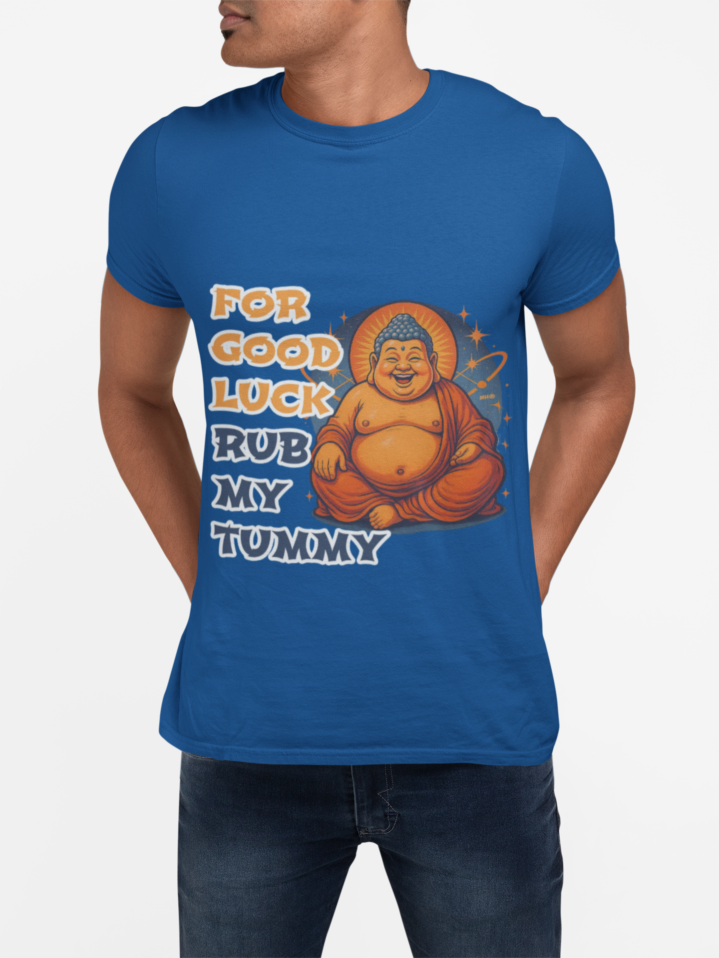 For Good Luck Rub My Tummy - Unisex Softstyle T-Shirt