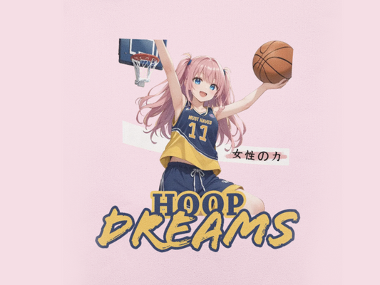 Hoop Dreams Anime - Unisex Midweight Fleece Hoodie