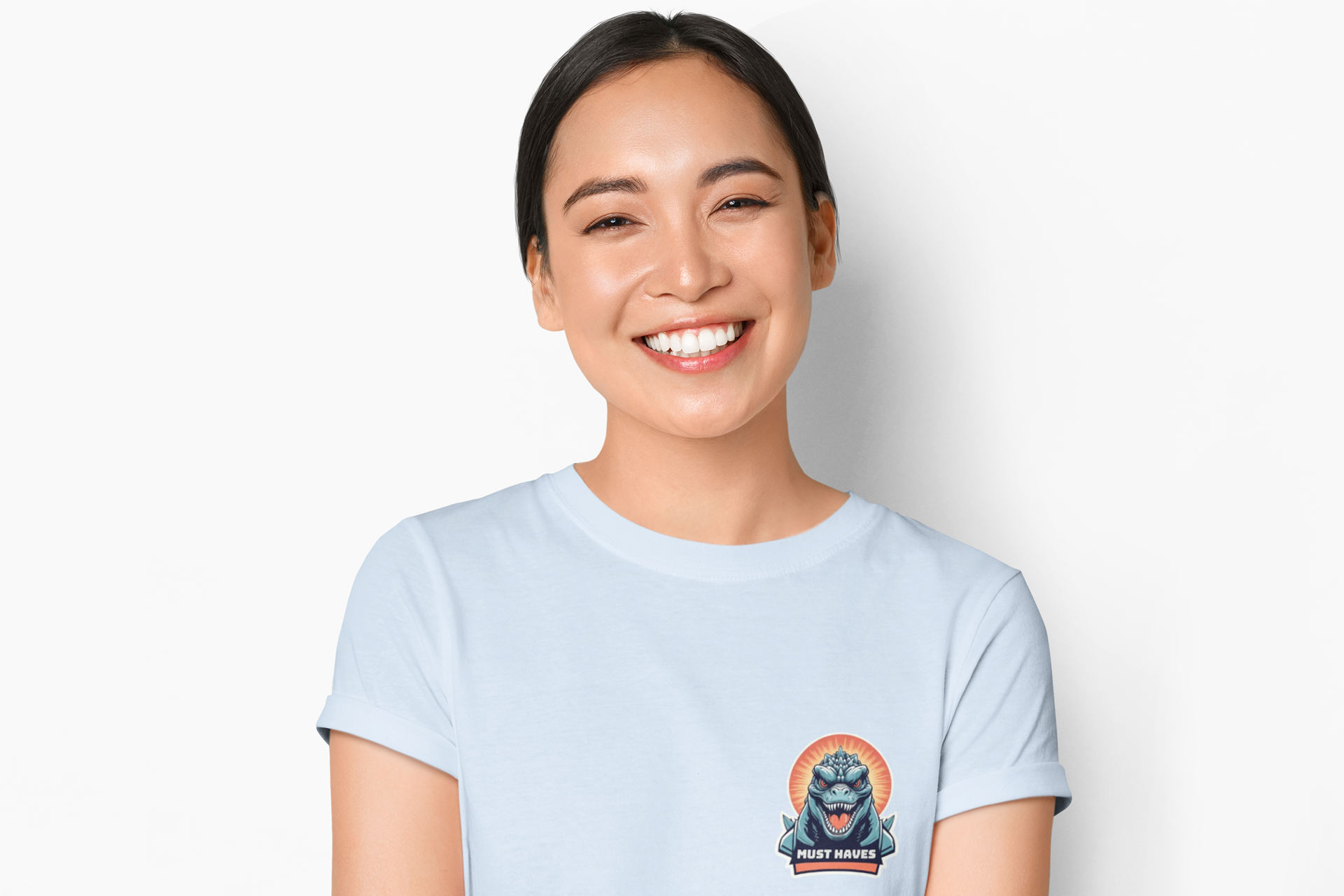 Must Haves - Signature Classic Monster - Softstyle T-Shirt | Happy Light Blue