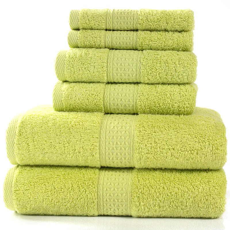 Must Haves - Home Simple Cotton Absorbent Towel Bath Towel 6-Piece Set