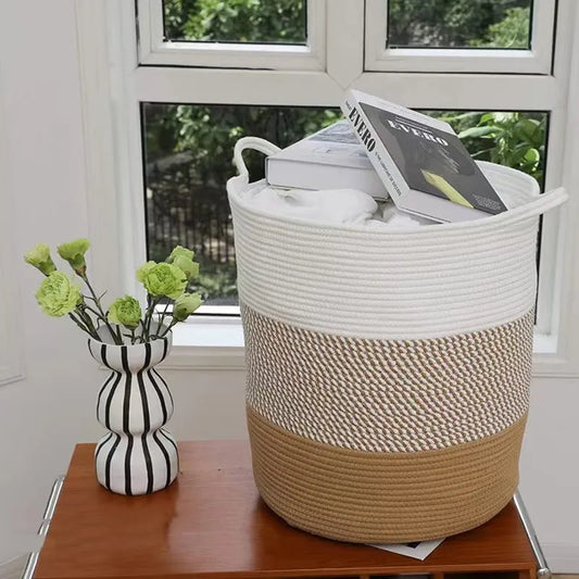 Must Haves - Thick Heavy Cotton Rope Laundry Bucket