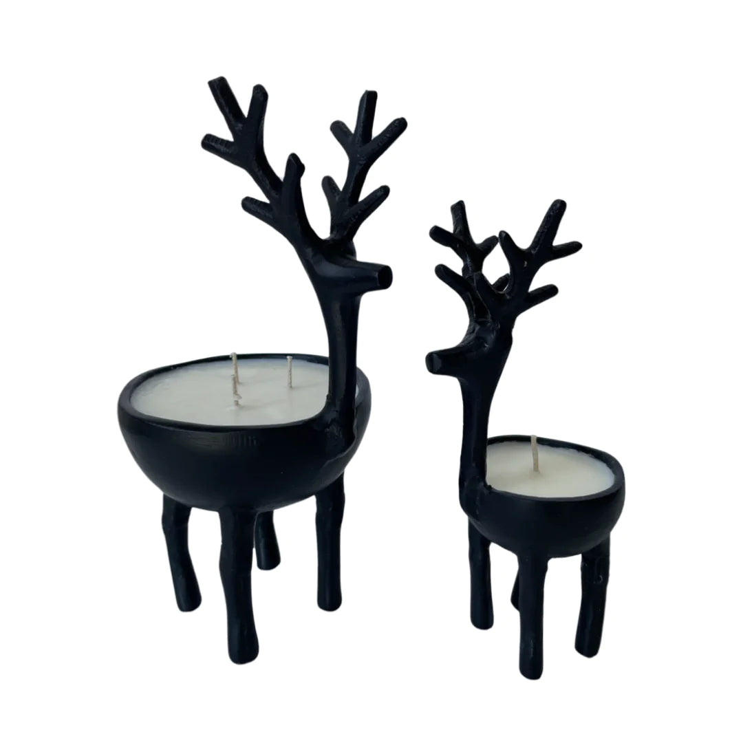 Must Haves - On Dasher On Dancer Candle Set - Woodland Chateau