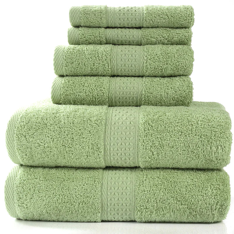 Must Haves - Home Simple Cotton Absorbent Towel Bath Towel 6-Piece Set