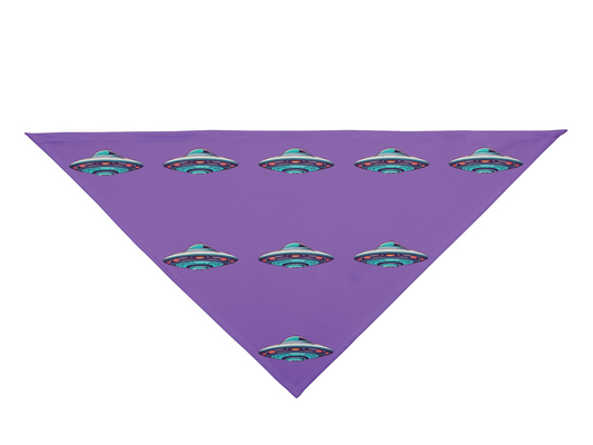 Retro UFO Pet Bandana | Main