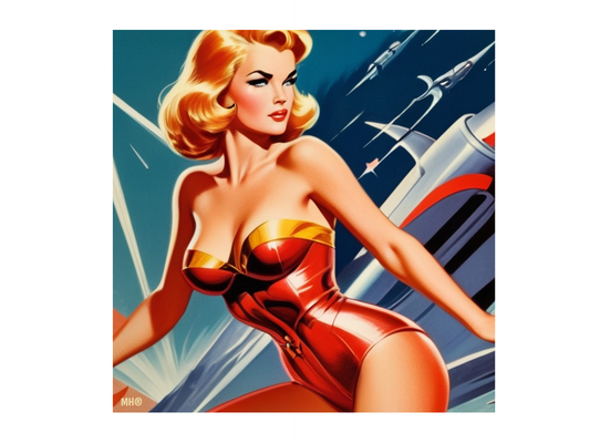 Vintage Glamour - Kiss-Cut Sticker | Main