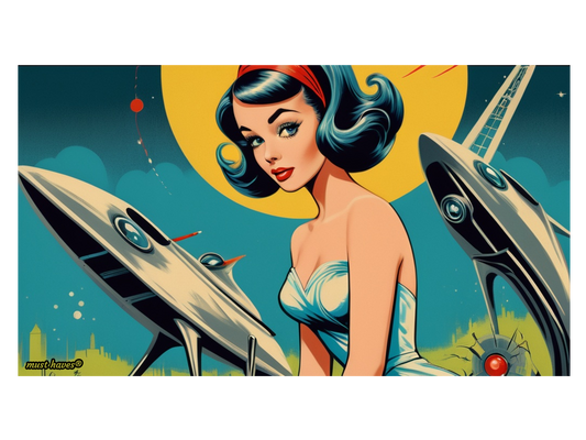 Retro Sci-Fi Art Print #1