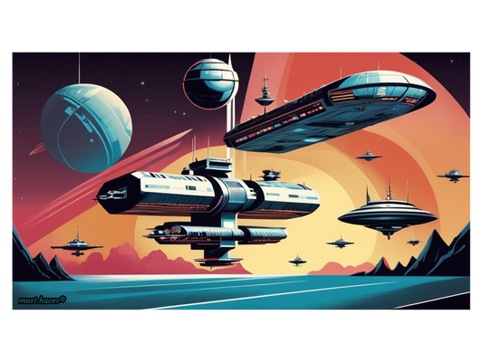 Cosmic Space Adventure Art Print #1