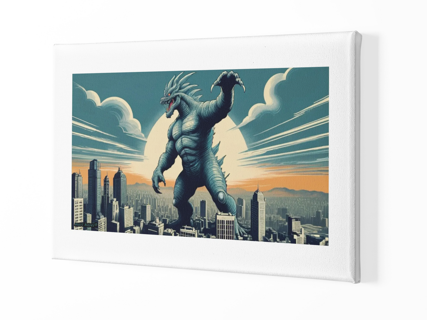 Retro Monster Art Print #1