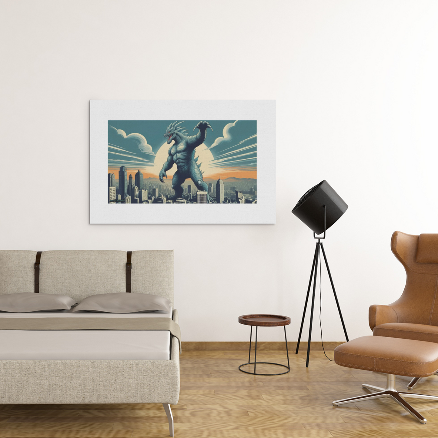 Retro Monster Art Print #1