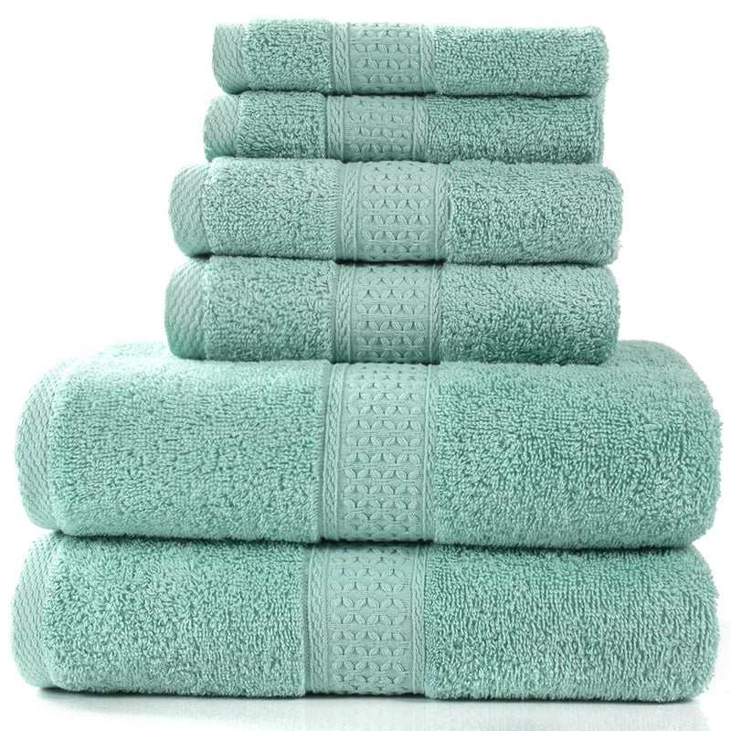 Must Haves - Home Simple Cotton Absorbent Towel Bath Towel 6-Piece Set